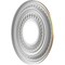 Ekena Millwork Cole PVC Ceiling Medallion (Fits Canopies up to 4 1/4"), Bright Coat Gold, 10"OD x 3 1/2"ID x 3/4"P CMP10COBGL - alternate 3